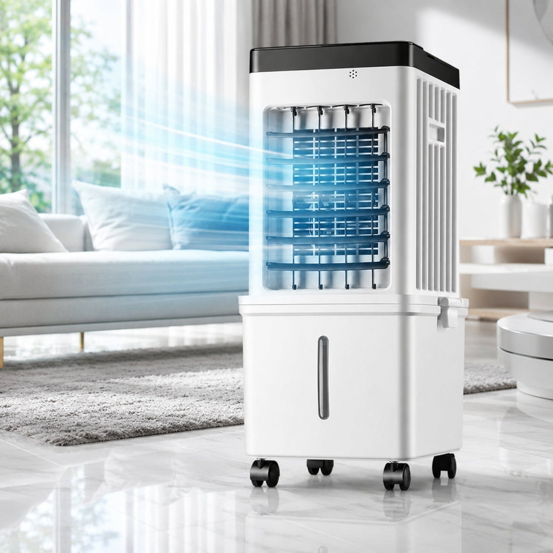 キャスター付き ポータブル冷風機 10L着脱式タンク