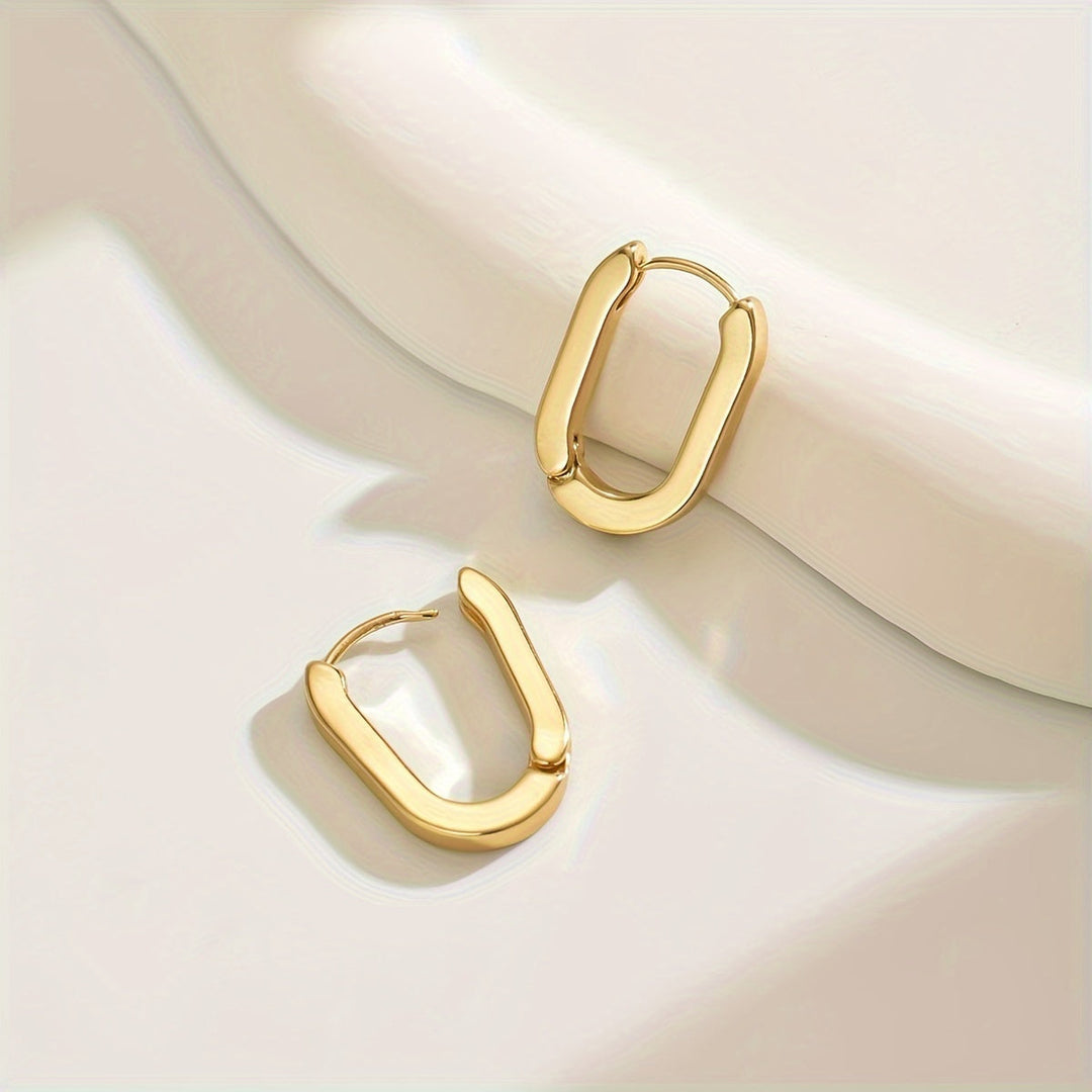 綾華｜モダンジオメトリック フープピアス