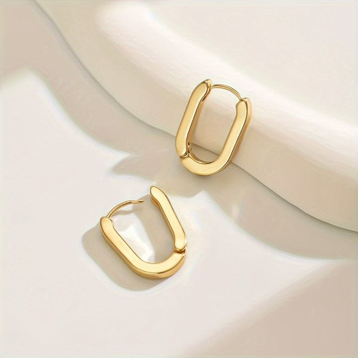 綾華｜モダンジオメトリック フープピアス