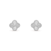 雪葉 — 四つ葉のチャームピアス