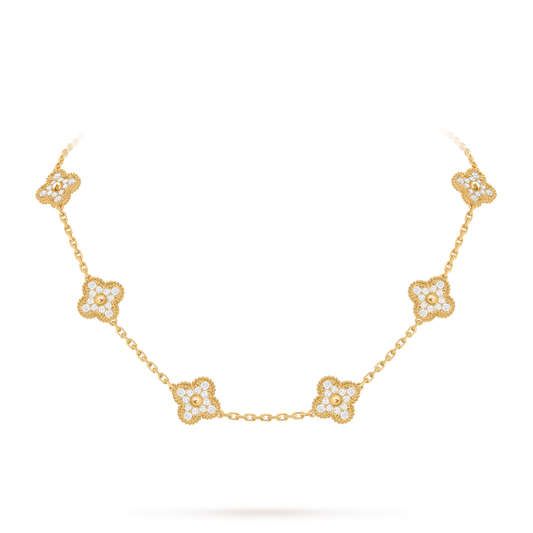 十葉：四つ葉のクローバー ネックレス（10モチーフ）