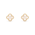 白葉 — 四つ葉のクリップイヤリング