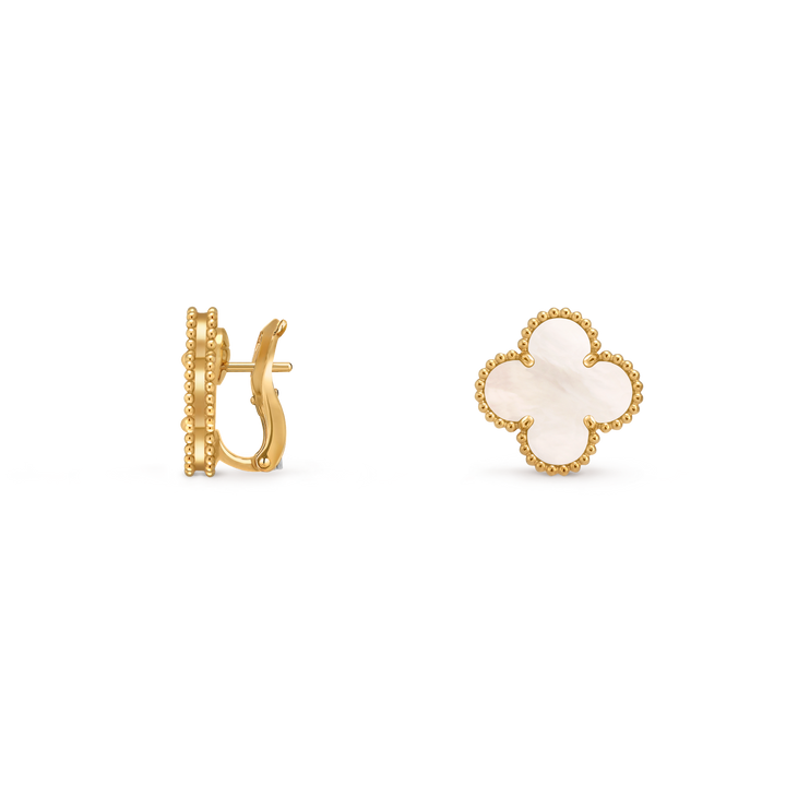 白葉 — 四つ葉のクリップイヤリング