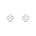 氷葉 — 四つ葉のクリップイヤリング
