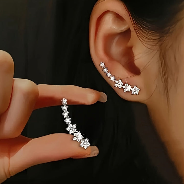 花音 ヴィンテージ フローラル イヤリング