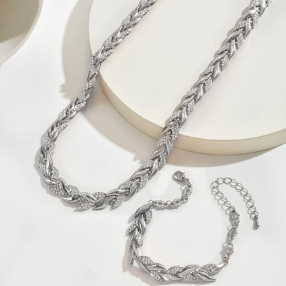 フィッシュテール ネックレス＆ブレスレットセット