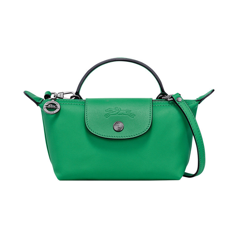 ドロシー | レザートリム付き 折りたたみミニバッグ
