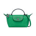 LONGCHAMP | ロンシャン レザートリム付き 折りたたみミニバッグ（エメラルド）