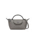 LONGCHAMP | ロンシャン レザートリム付き 折りたたみミニバッグ（スモーク）