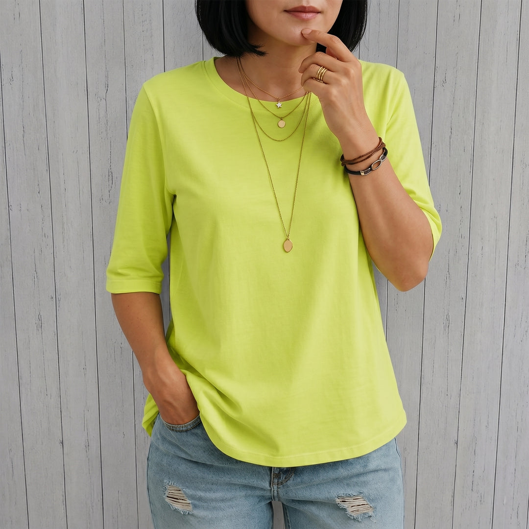 真由｜デイリーコンフォートスリーブTシャツ