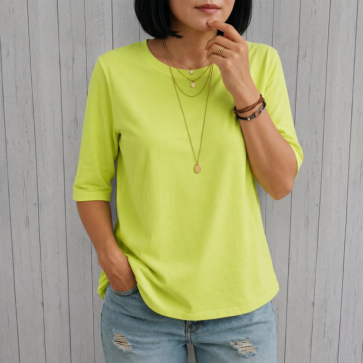 真由｜デイリーコンフォートスリーブTシャツ