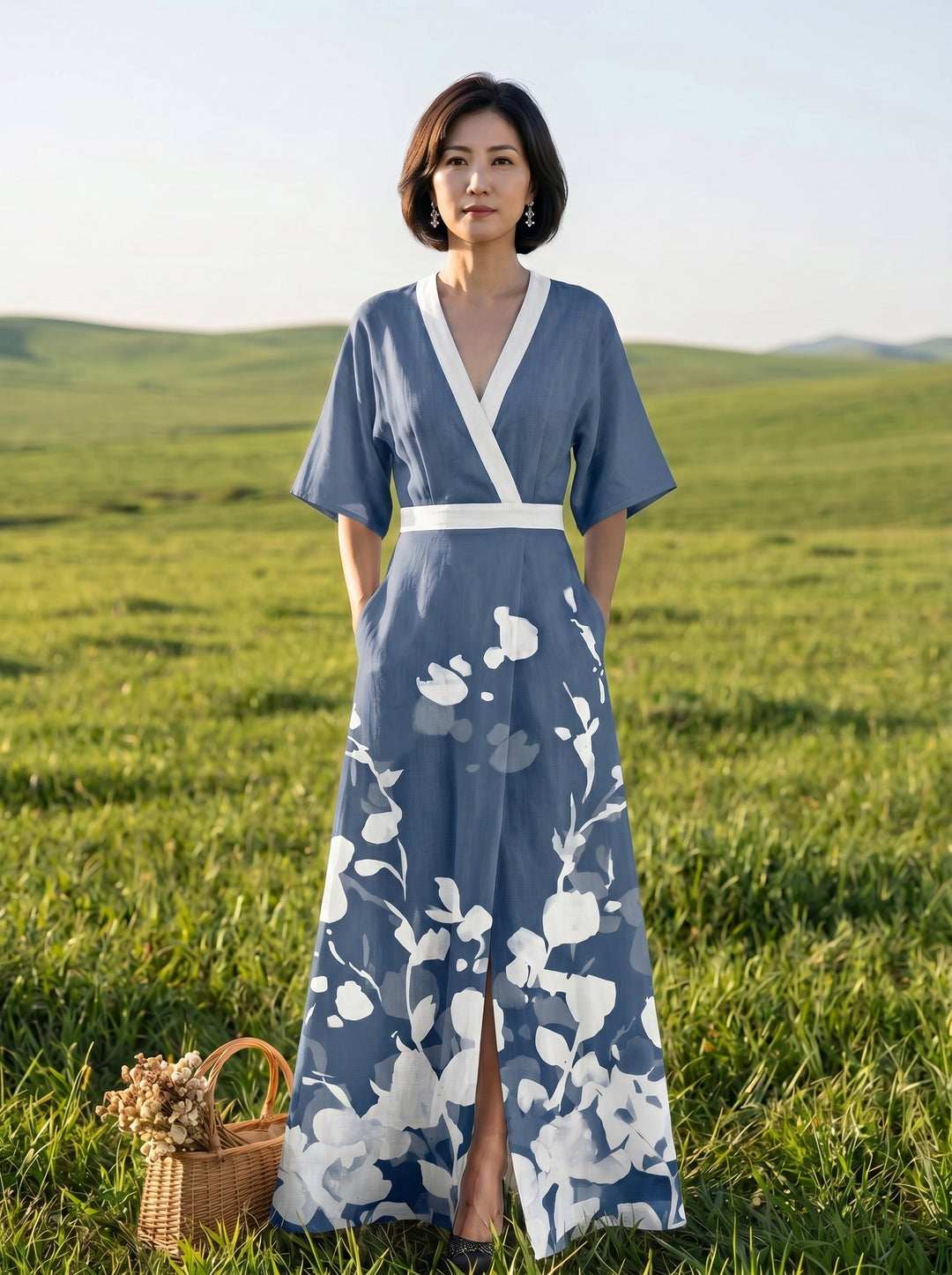 colour:Blue/White