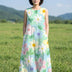ソーチェイン・パステルフローラルミディワンピース