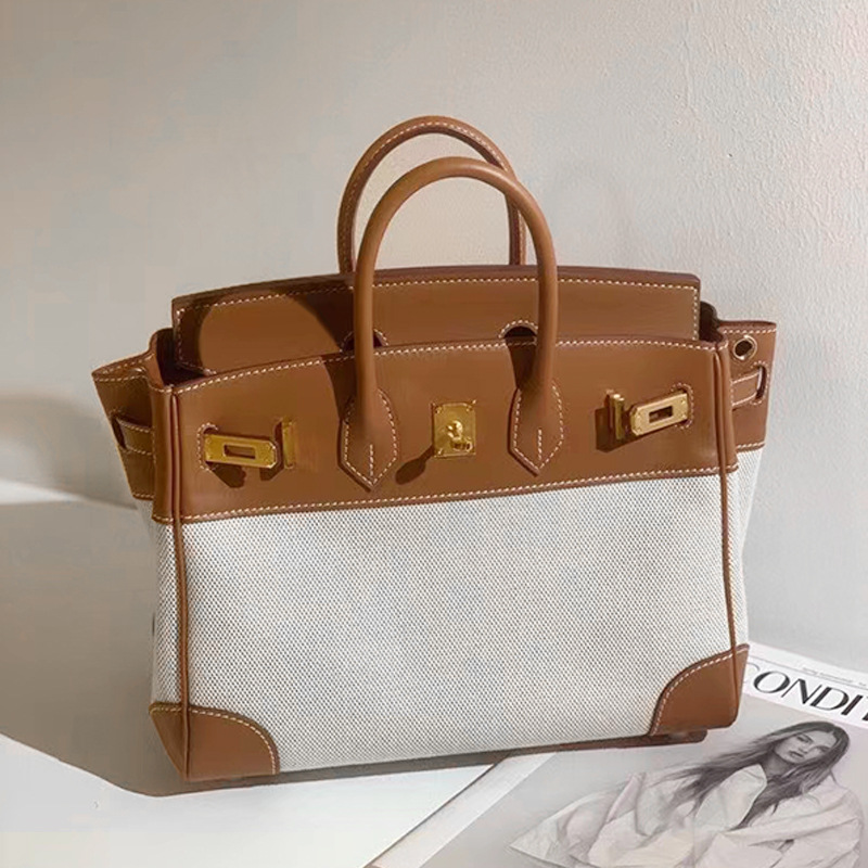 Vintage Handmade Canvas &amp; Leather Travel Bag | バッグ